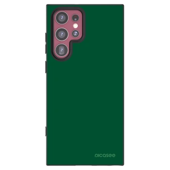 Picasee silikónový čierny obal pre Samsung Galaxy S22 Ultra 5G - Green Gleam