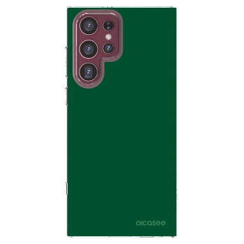 Picasee silikónový prehľadný obal pre Samsung Galaxy S22 Ultra 5G - Green Gleam