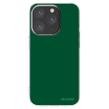 Picasee silikónový prehľadný obal pre Apple iPhone 15 Pro - Green Gleam