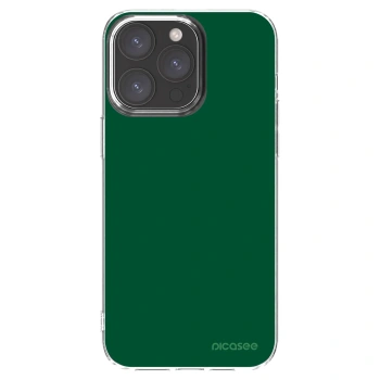 Picasee silikónový prehľadný obal pre Apple iPhone 15 Pro Max - Green Gleam