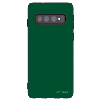 Picasee silikónový čierny obal pre Samsung Galaxy S10 G973 - Green Gleam
