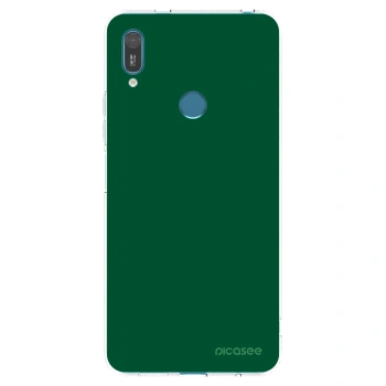 Picasee silikónový prehľadný obal pre Huawei Y7 2019 - Green Gleam