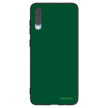 Picasee silikónový čierny obal pre Samsung Galaxy A70 A705F - Green Gleam