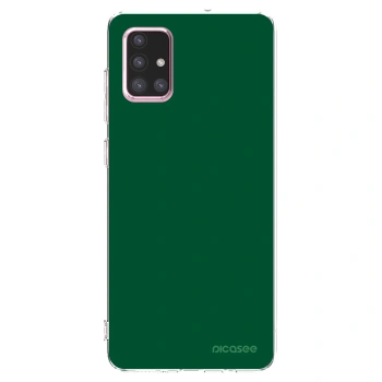 Picasee silikónový prehľadný obal pre Samsung Galaxy A71 A715F - Green Gleam
