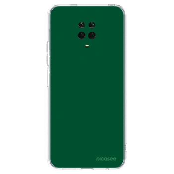 Picasee silikónový prehľadný obal pre Xiaomi Redmi Note 9 Pro - Green Gleam
