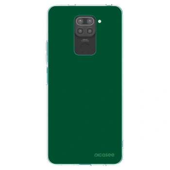 Picasee silikónový čierny obal pre Xiaomi Redmi Note 9 - Green Gleam