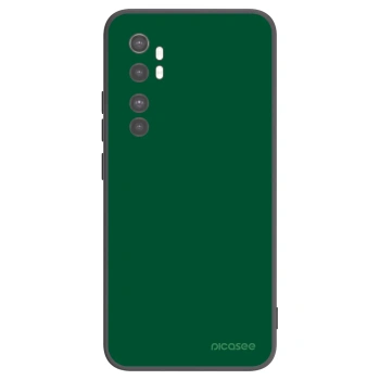 Picasee silikónový čierny obal pre Xiaomi Mi Note 10 Lite - Green Gleam