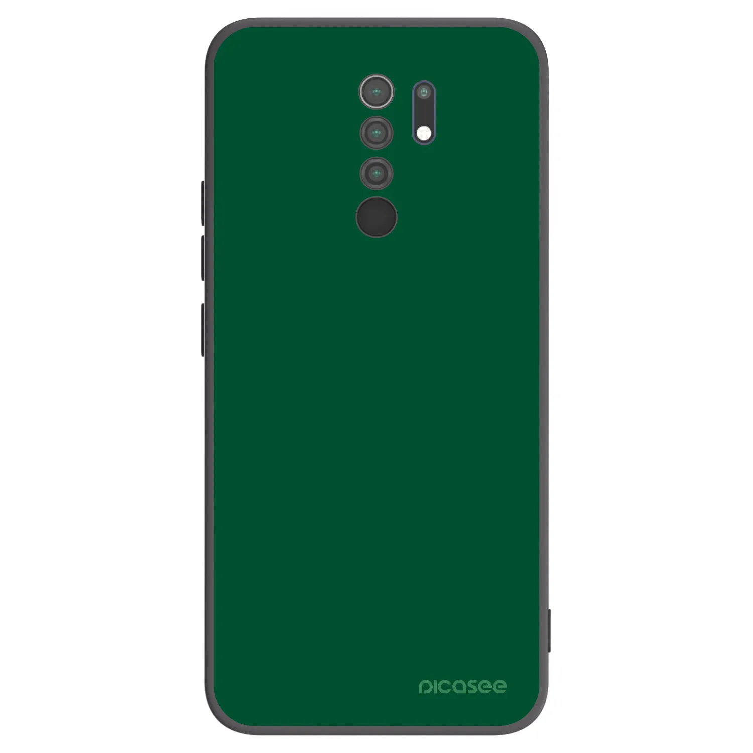 Picasee silikónový čierny obal pre Xiaomi Redmi 9 - Green Gleam