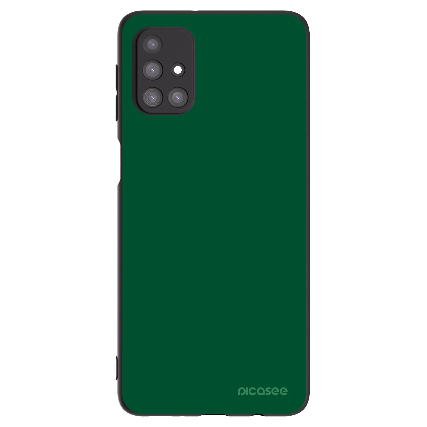Picasee silikónový čierny obal pre Samsung Galaxy M31s - Green Gleam