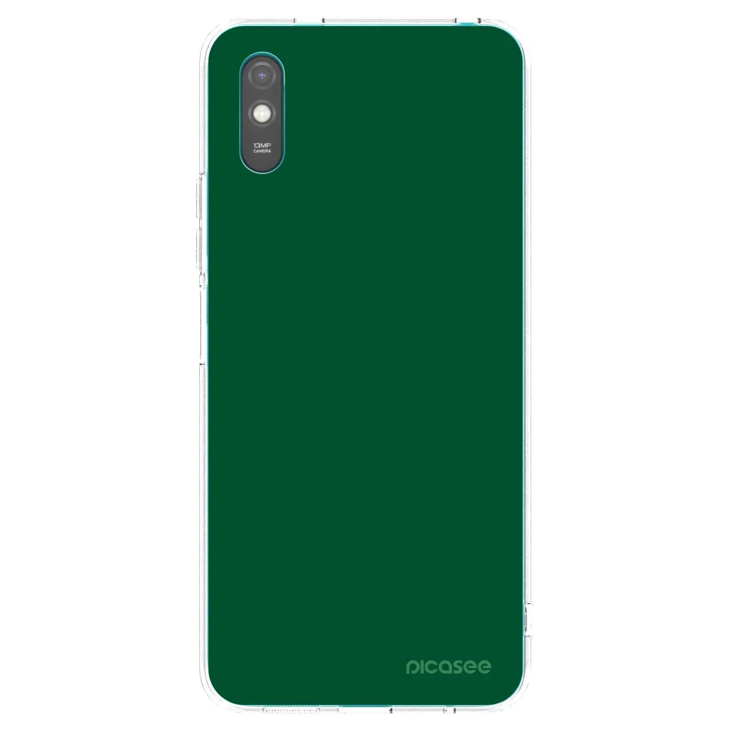 Picasee silikónový prehľadný obal pre Xiaomi Redmi 9A - Green Gleam