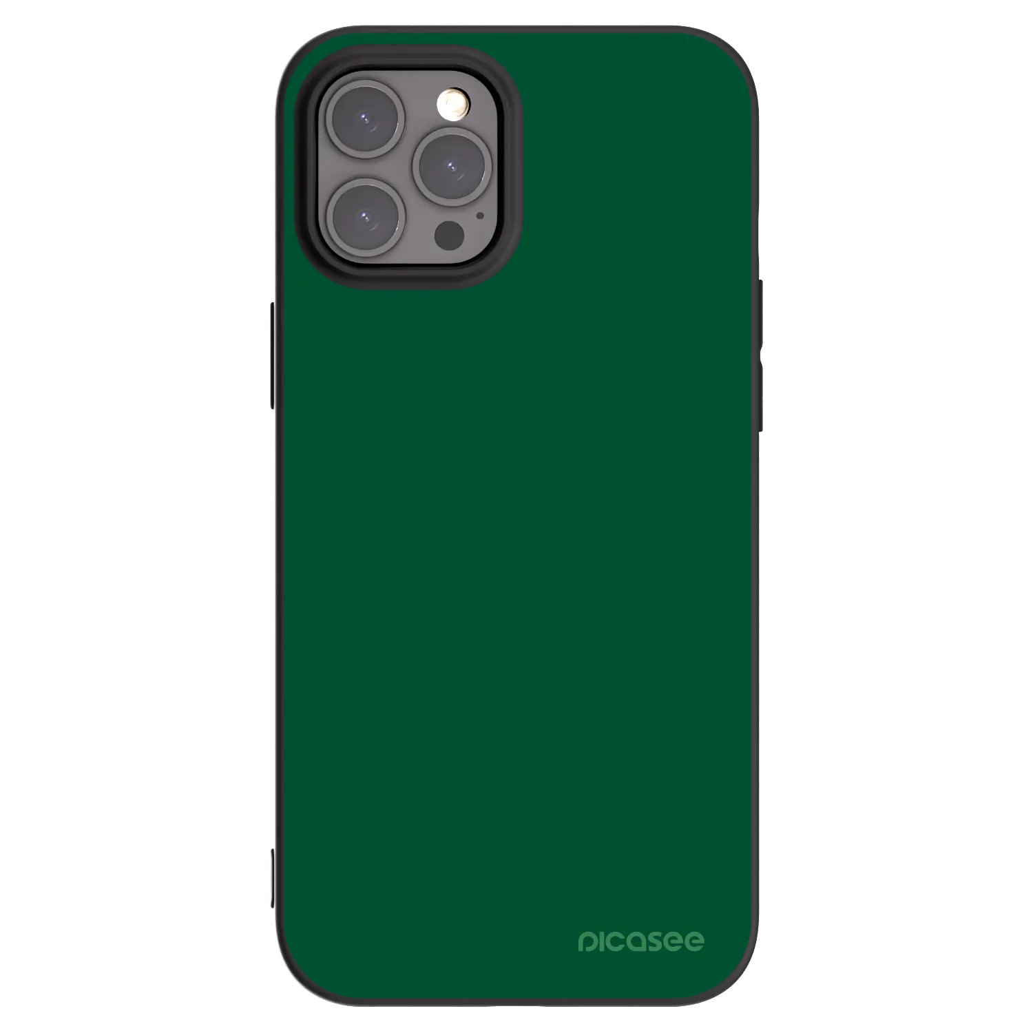 Picasee silikónový čierny obal pre Apple iPhone 12 Pro Max - Green Gleam