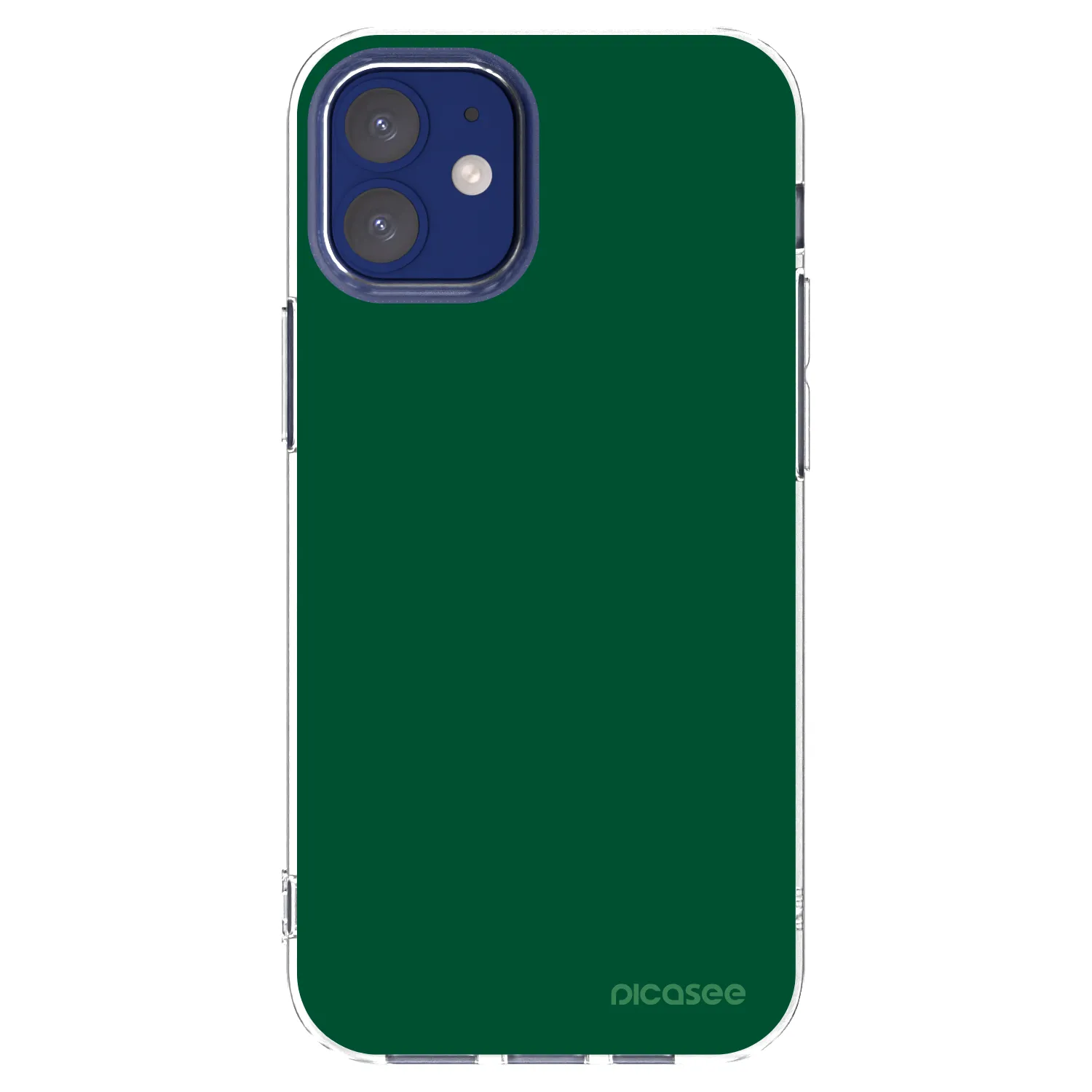 Picasee silikónový prehľadný obal pre Apple iPhone 12 mini - Green Gleam