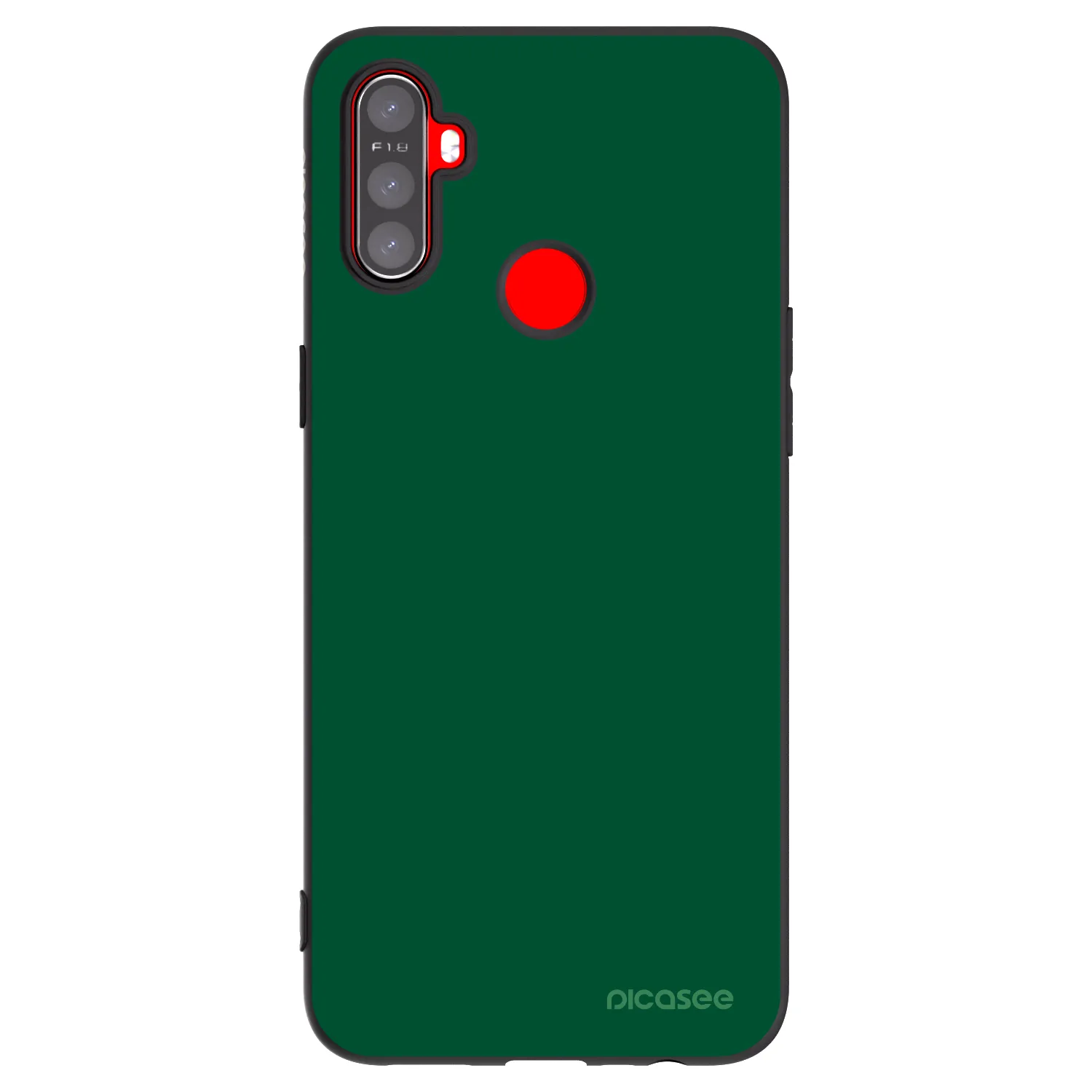 Picasee silikónový čierny obal pre Realme C3 - Green Gleam