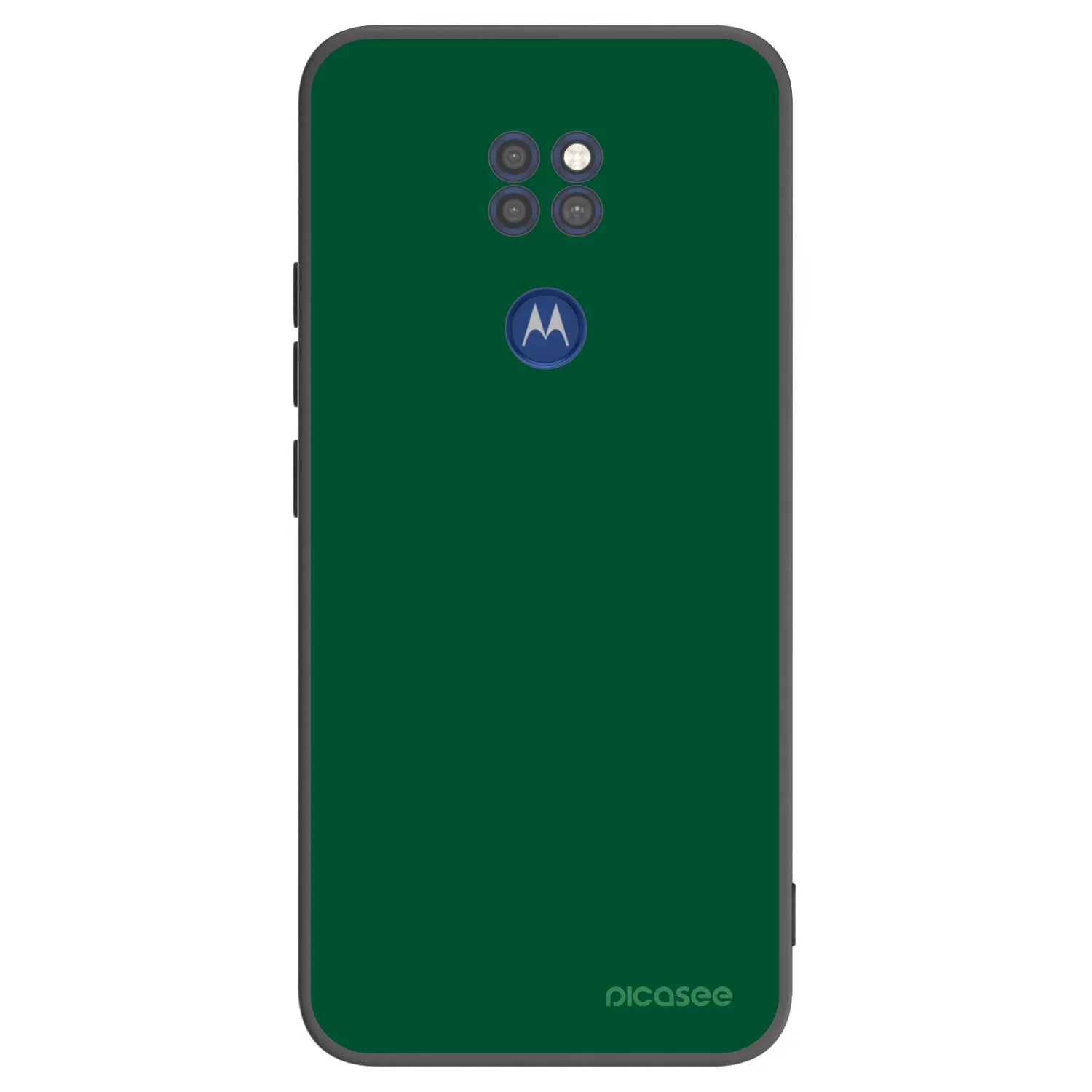 Picasee silikónový čierny obal pre Motorola Moto G9 Play - Green Gleam