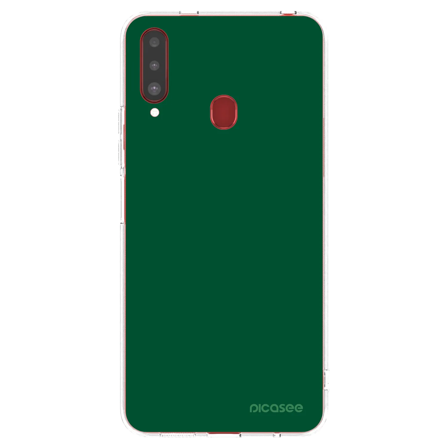 Picasee silikónový prehľadný obal pre Samsung Galaxy A20s - Green Gleam