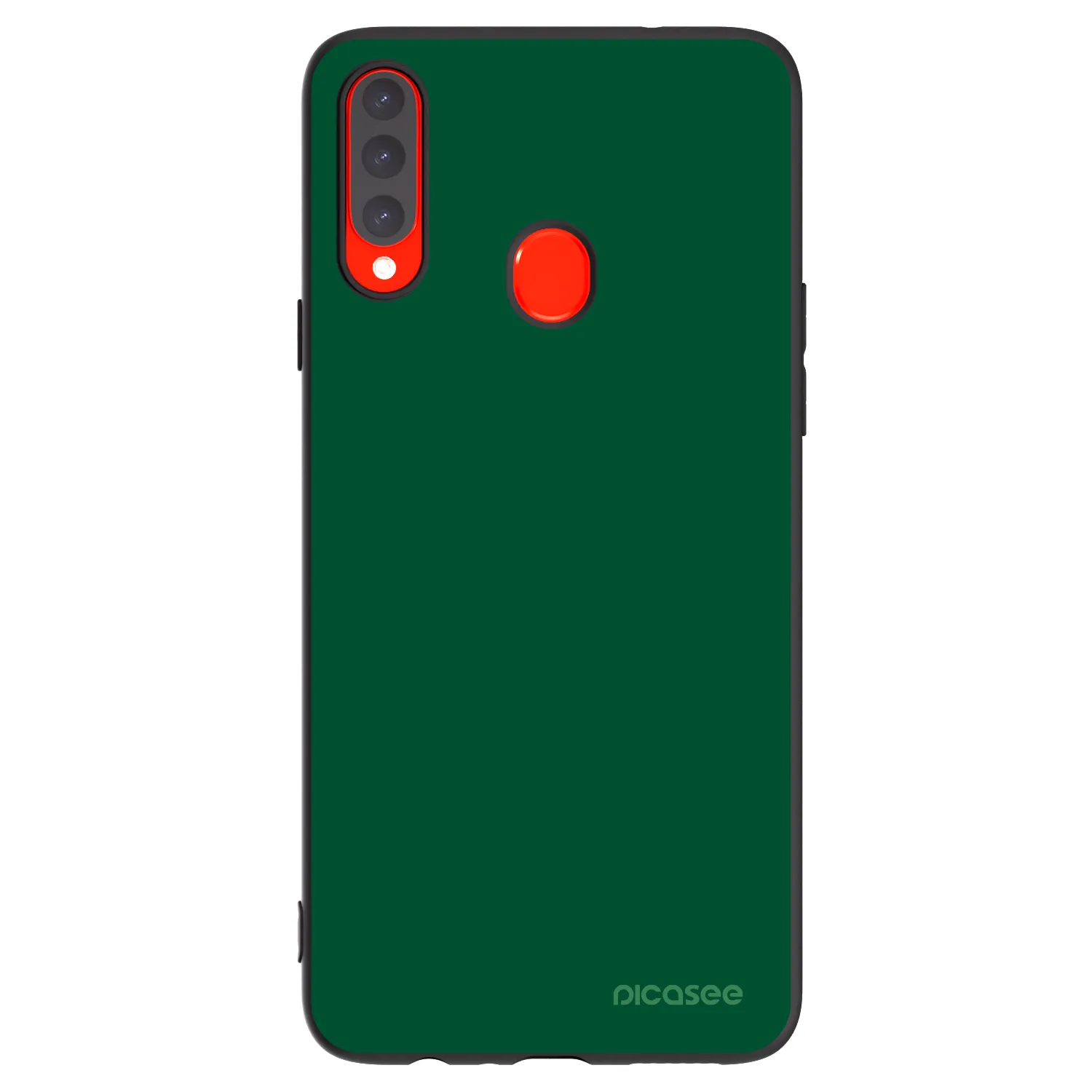 Picasee silikónový čierny obal pre Samsung Galaxy A20s - Green Gleam