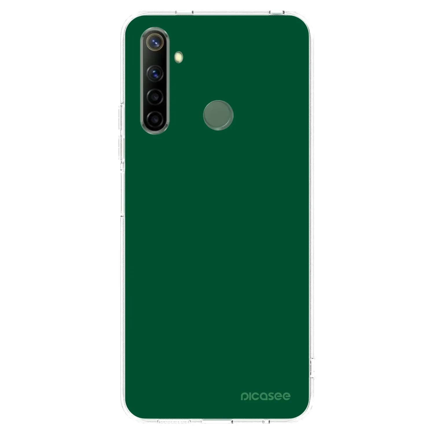 Picasee silikónový prehľadný obal pre Realme 6i - Green Gleam