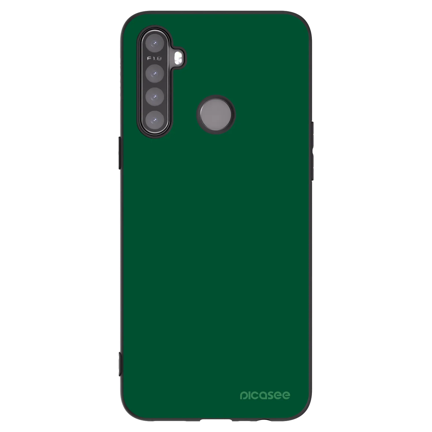 Picasee silikónový čierny obal pre Realme 6i - Green Gleam