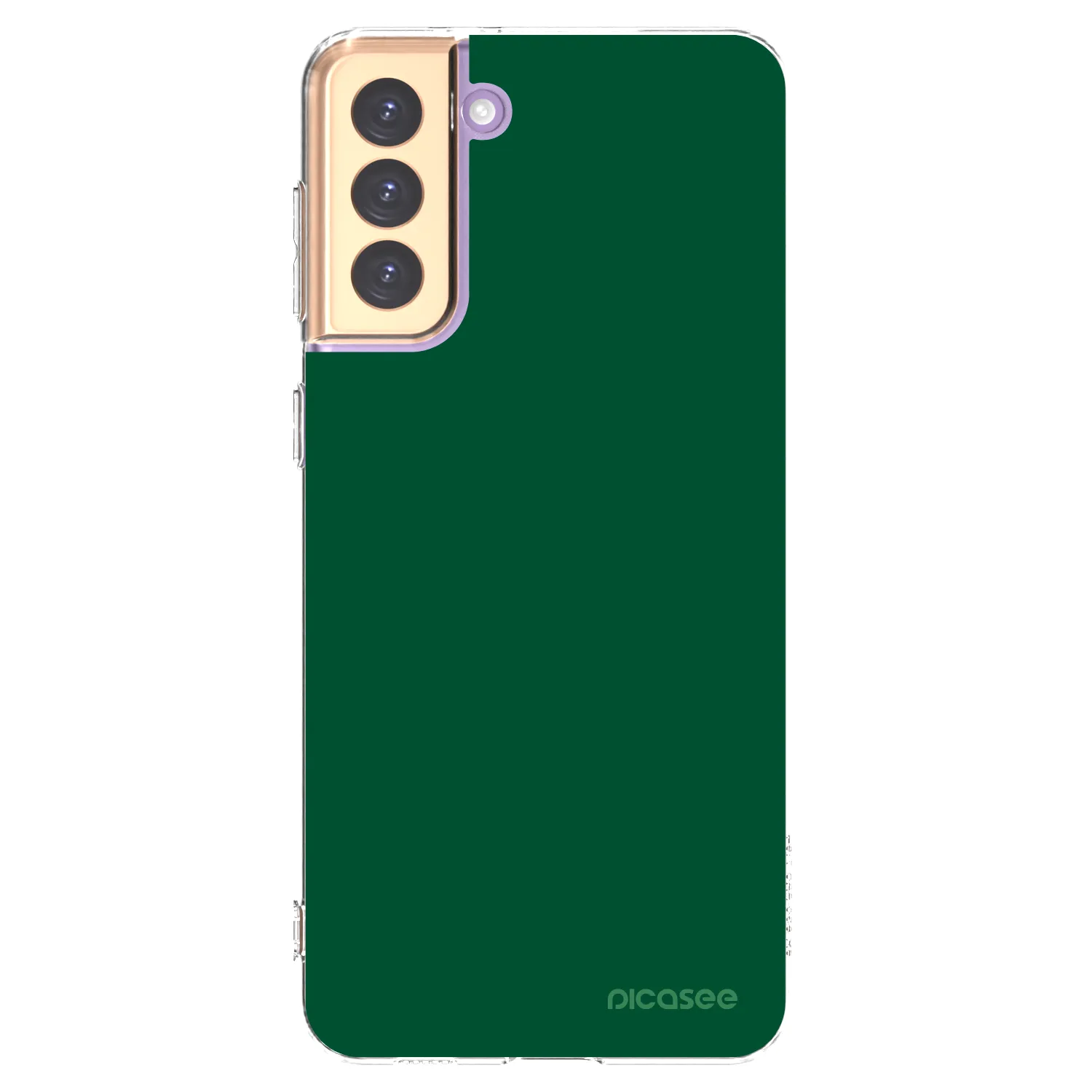 Picasee silikónový prehľadný obal pre Samsung Galaxy S21+ 5G G996F - Green Gleam