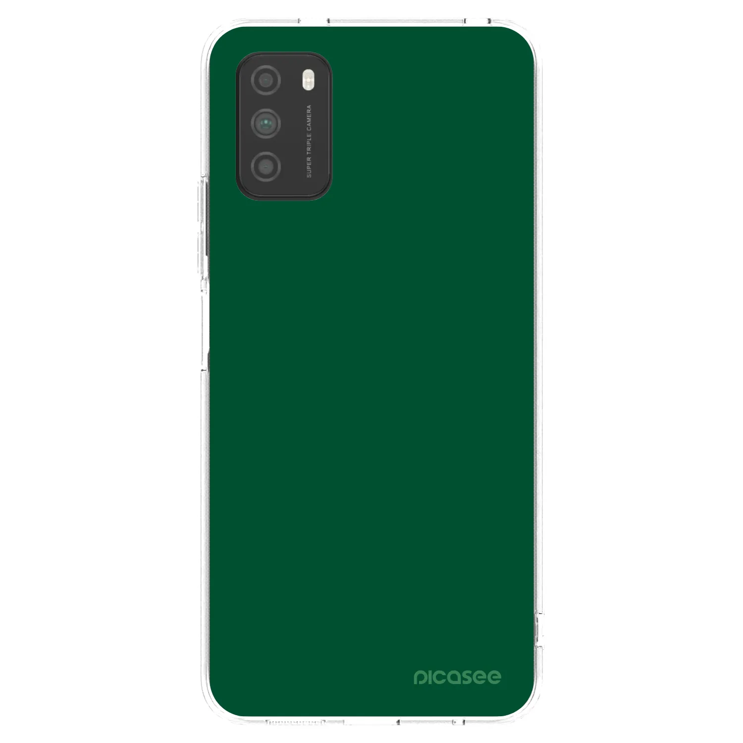 Silikónový prehľadný obal pre Xiaomi Poco M3 - Green Gleam