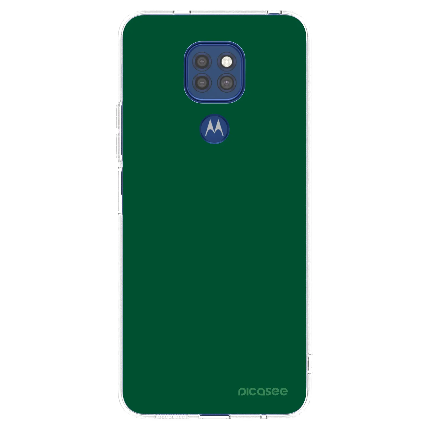 Silikónový prehľadný obal pre Motorola Moto G9 Play - Green Gleam