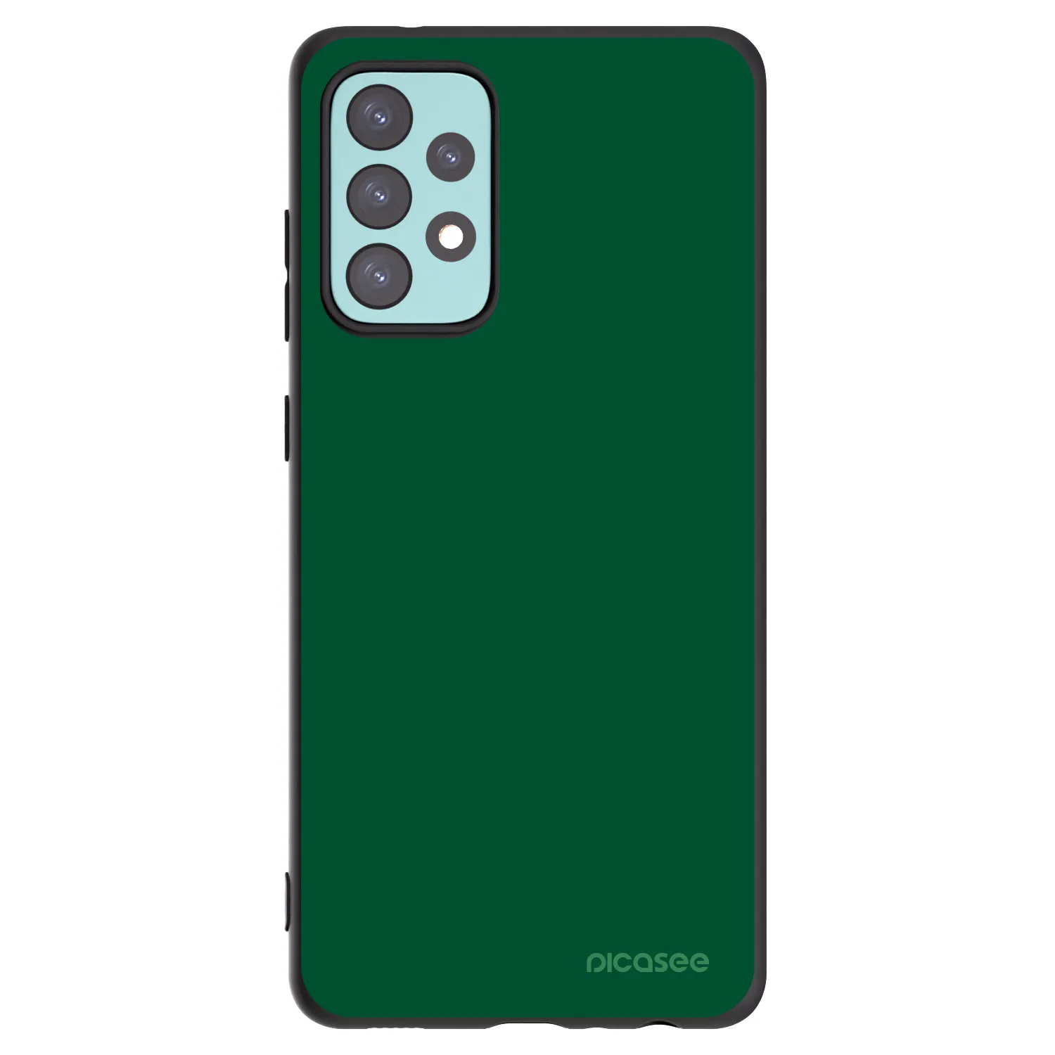 Picasee silikónový čierny obal pre Samsung Galaxy A72 A725F - Green Gleam