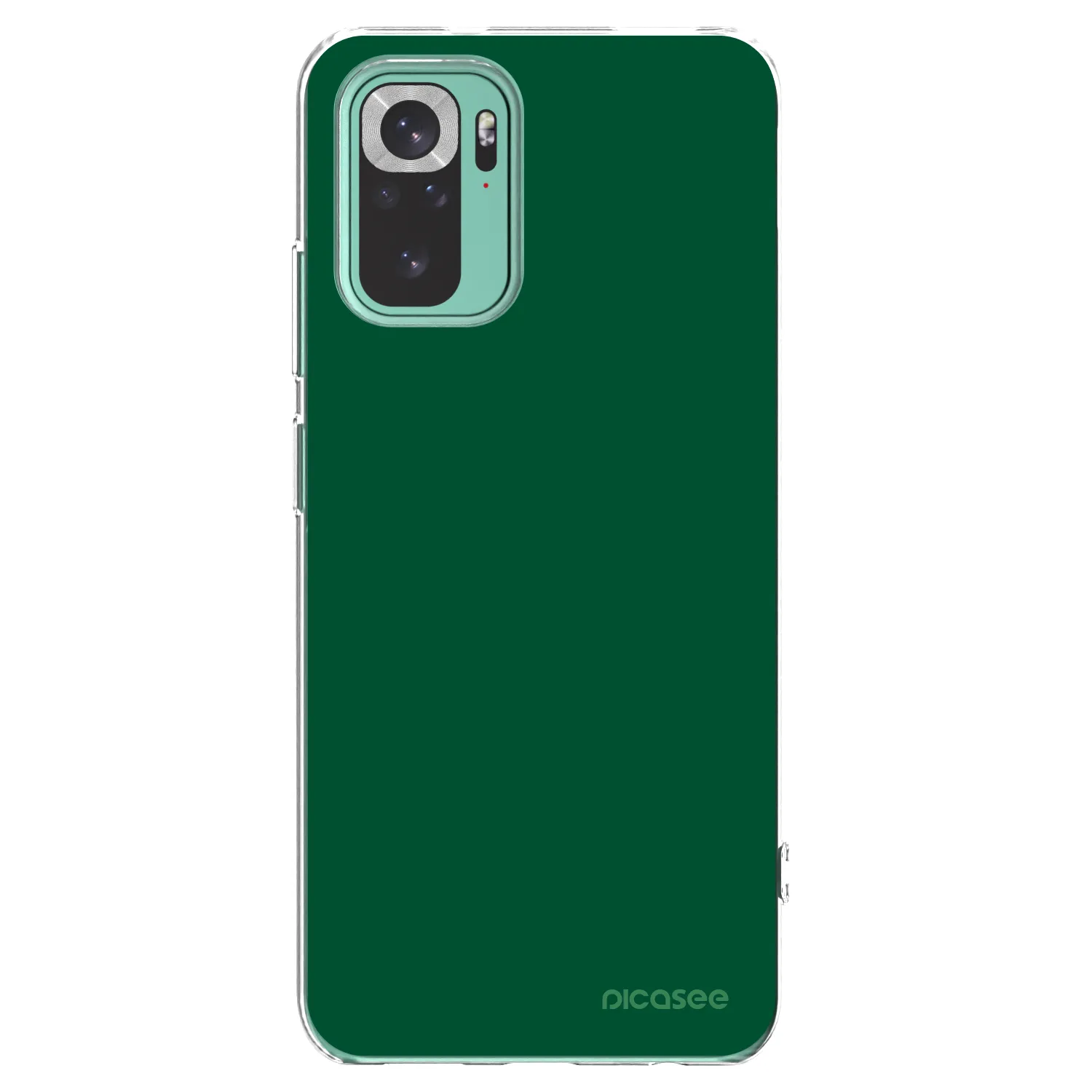 Picasee silikónový prehľadný obal pre Xiaomi Redmi Note 10 Pro - Green Gleam