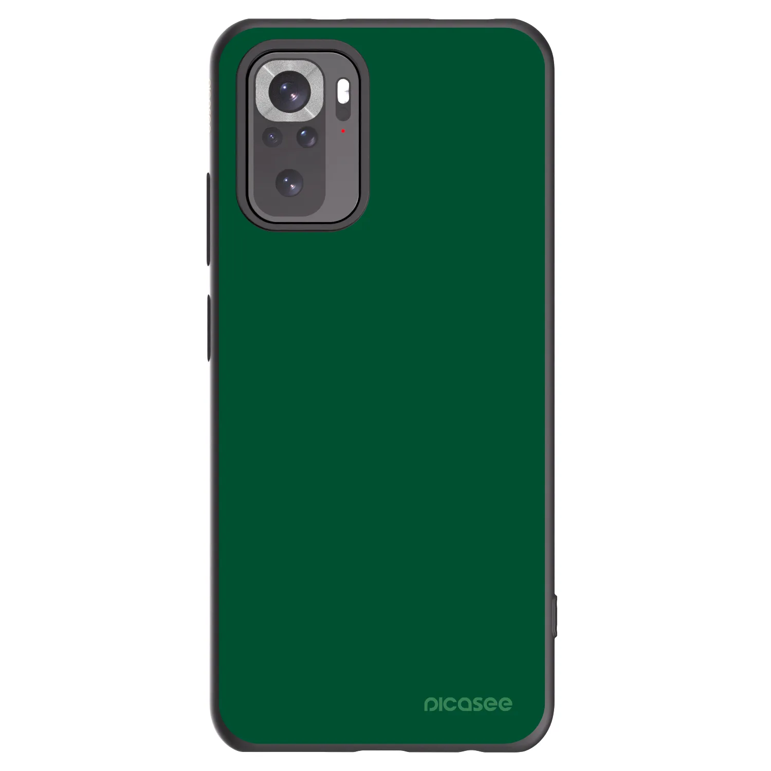 Picasee silikónový čierny obal pre Xiaomi Redmi Note 10S - Green Gleam