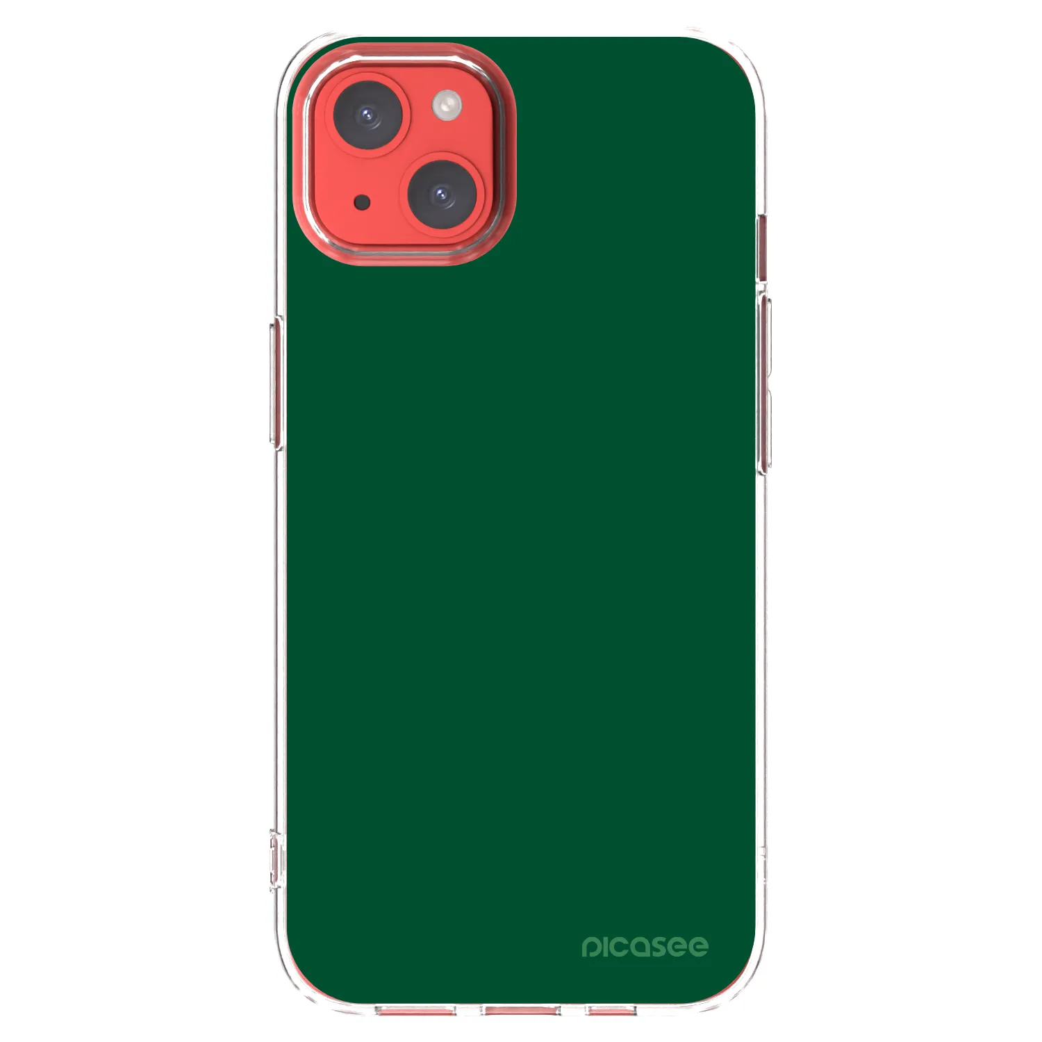 Picasee silikónový prehľadný obal pre Apple iPhone 13 - Green Gleam