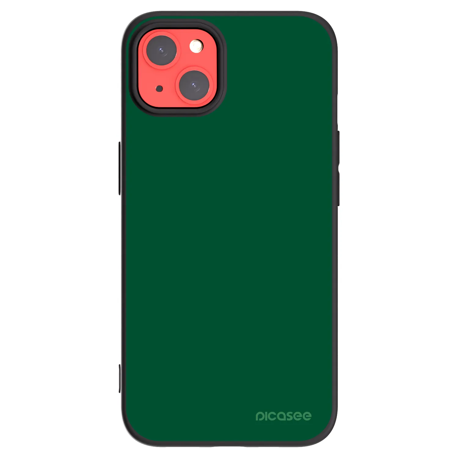 Picasee silikónový čierny obal pre Apple iPhone 13 - Green Gleam