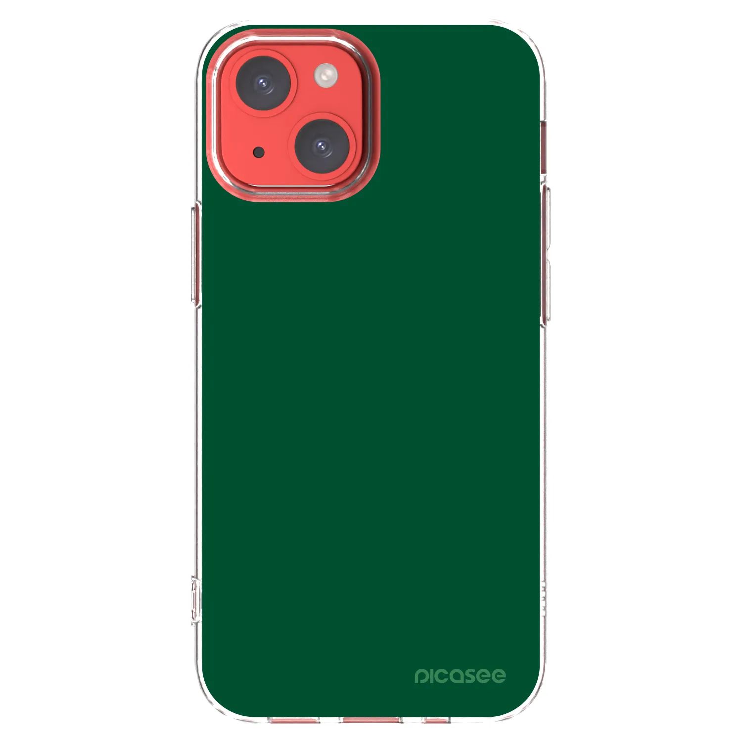 Picasee silikónový prehľadný obal pre Apple iPhone 13 mini - Green Gleam