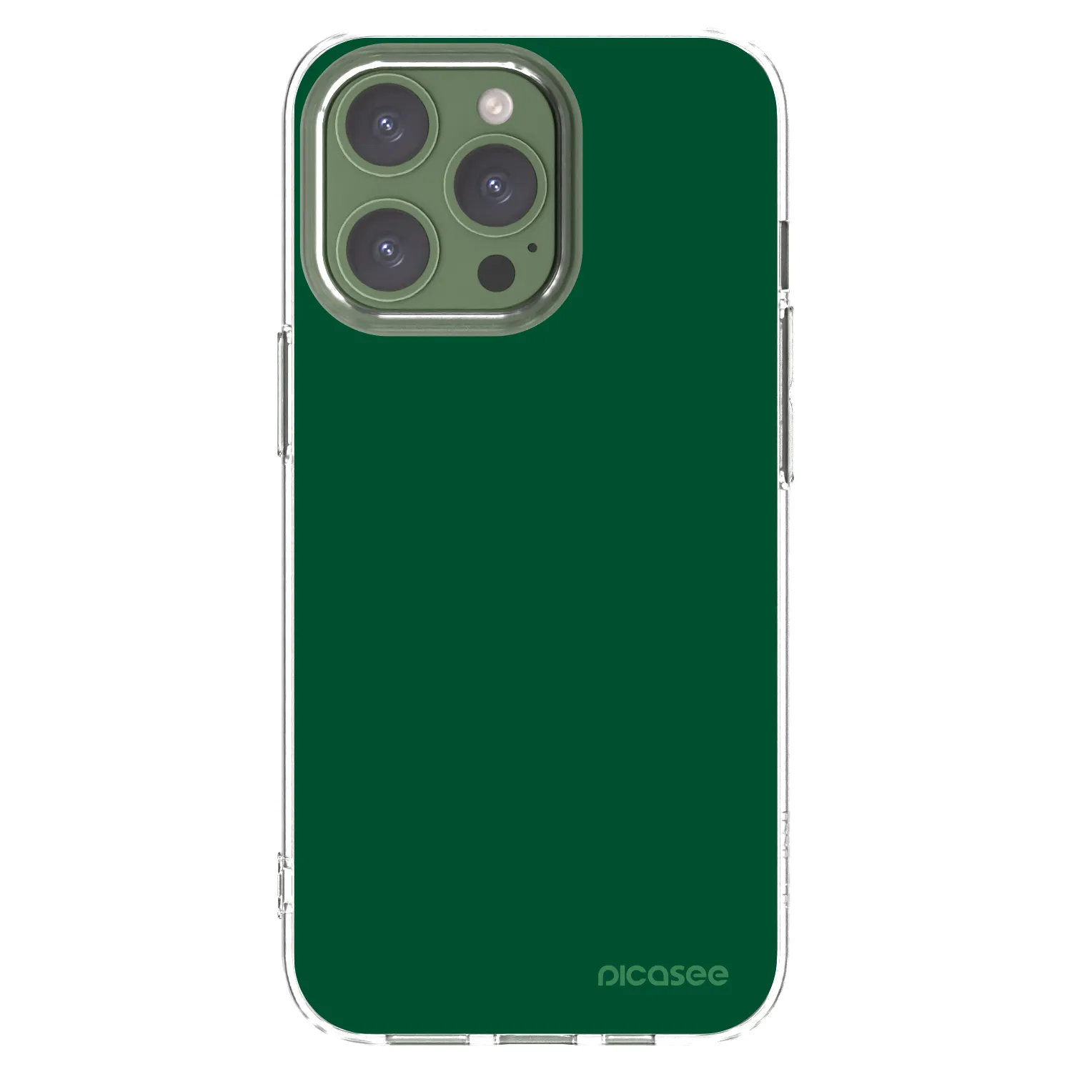 Picasee silikónový prehľadný obal pre Apple iPhone 13 Pro - Green Gleam