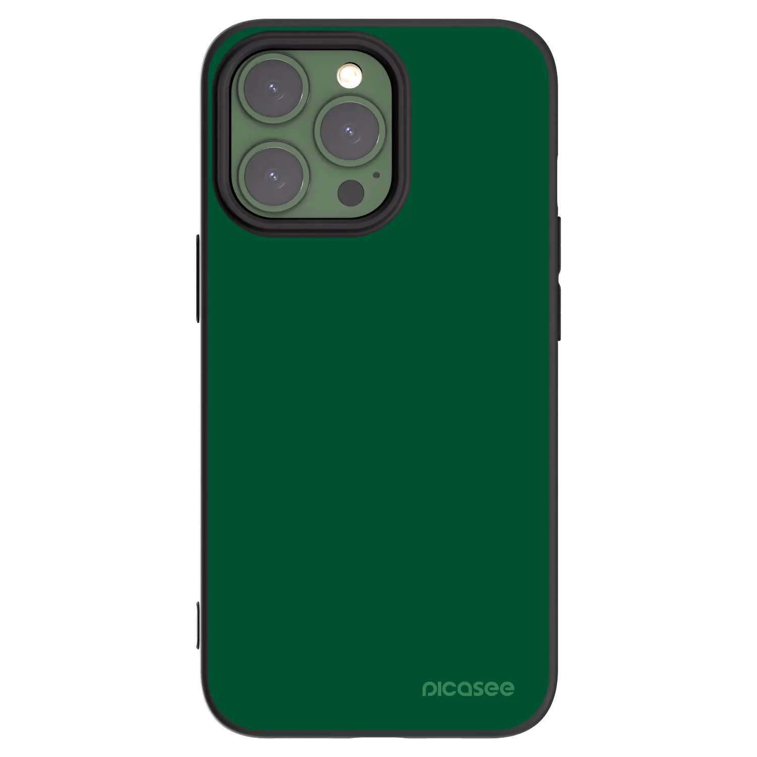 Picasee silikónový čierny obal pre Apple iPhone 13 Pro - Green Gleam