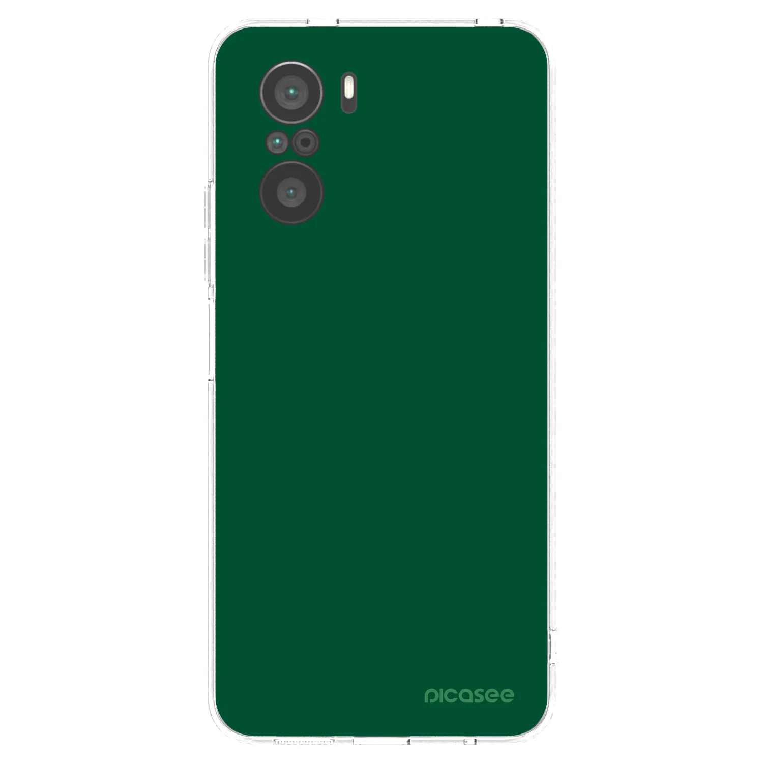 Picasee silikónový prehľadný obal pre Xiaomi Poco F3 - Green Gleam