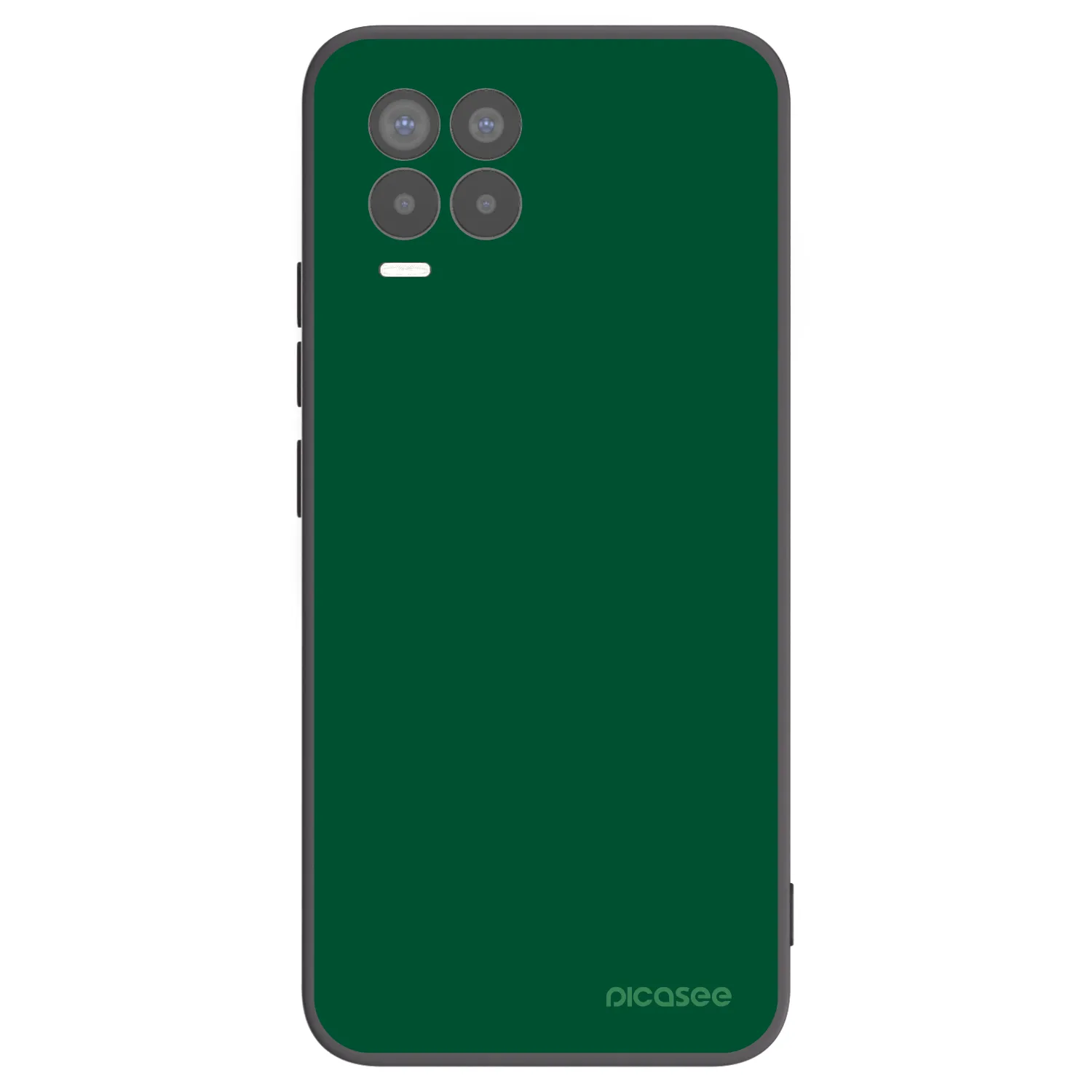 Picasee silikónový čierny obal pre Realme 8 Pro - Green Gleam