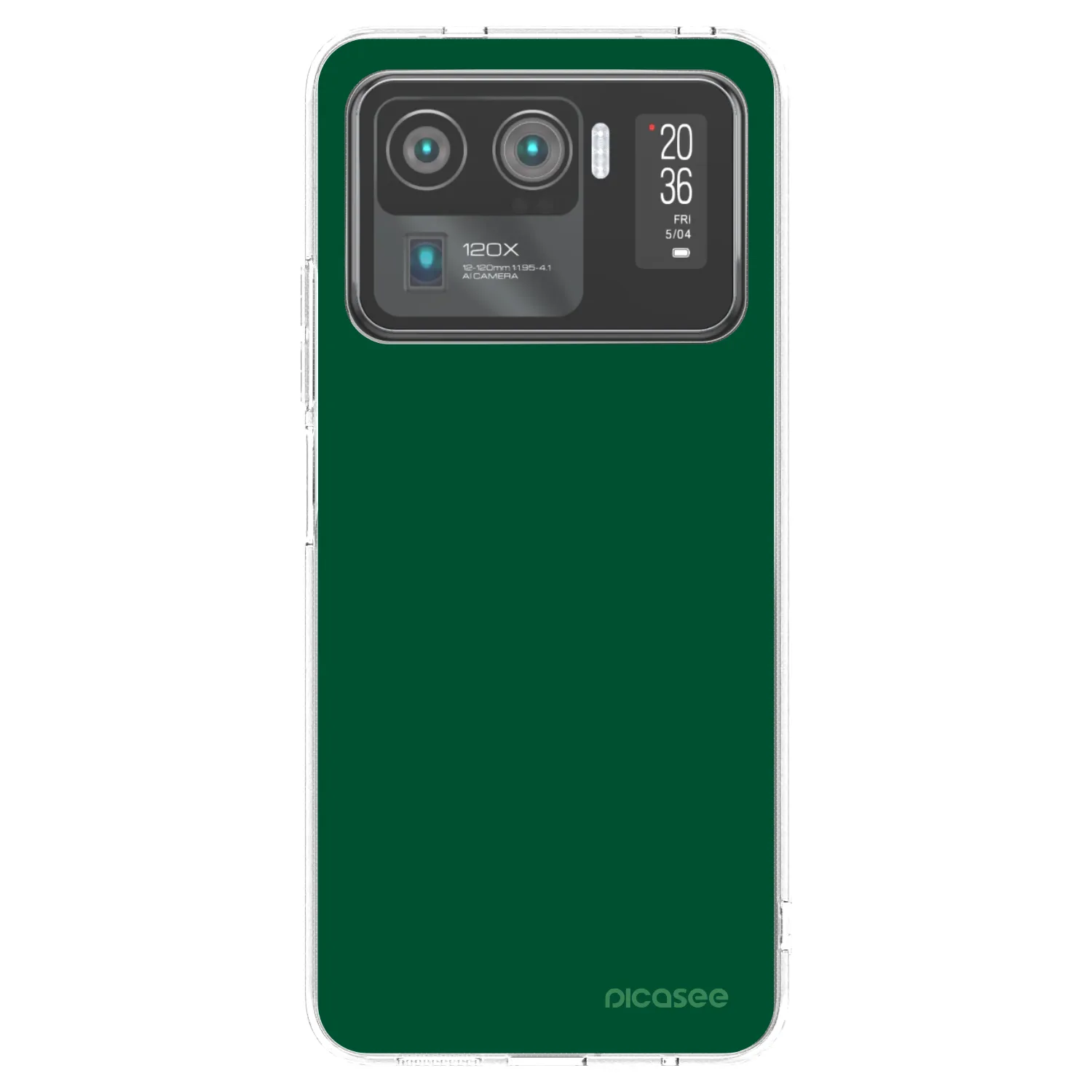 Picasee silikónový prehľadný obal pre Xiaomi Mi 11 Ultra - Green Gleam