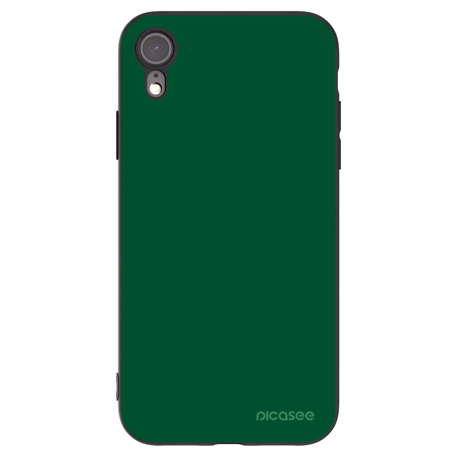 Picasee silikónový čierny obal pre Apple iPhone XR - Green Gleam