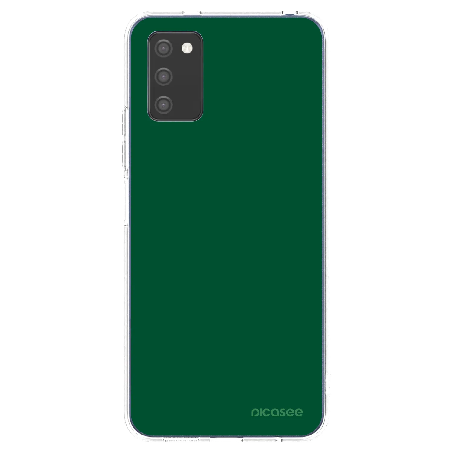 Picasee silikónový prehľadný obal pre Samsung Galaxy A02s A025G - Green Gleam