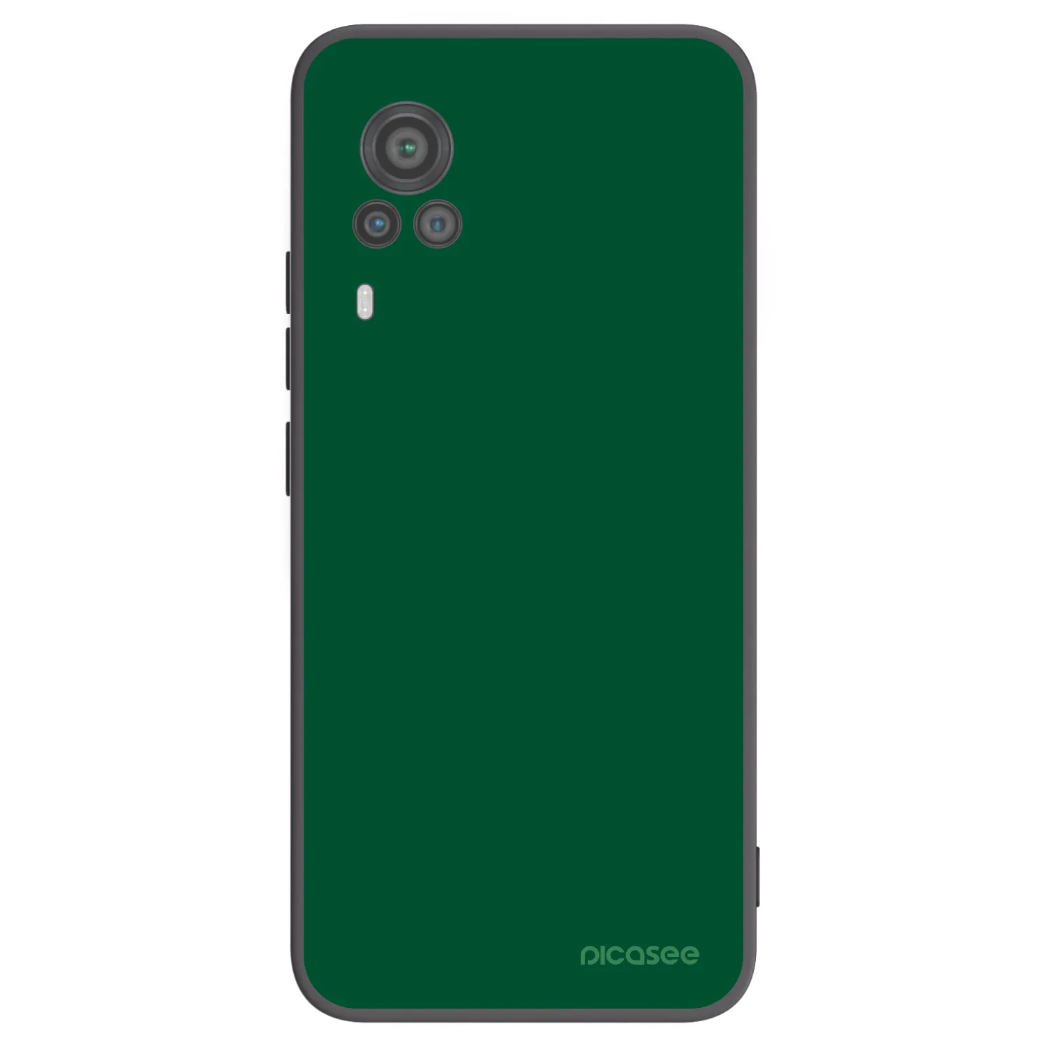 Picasee silikónový čierny obal pre Vivo X60 Pro 5G - Green Gleam