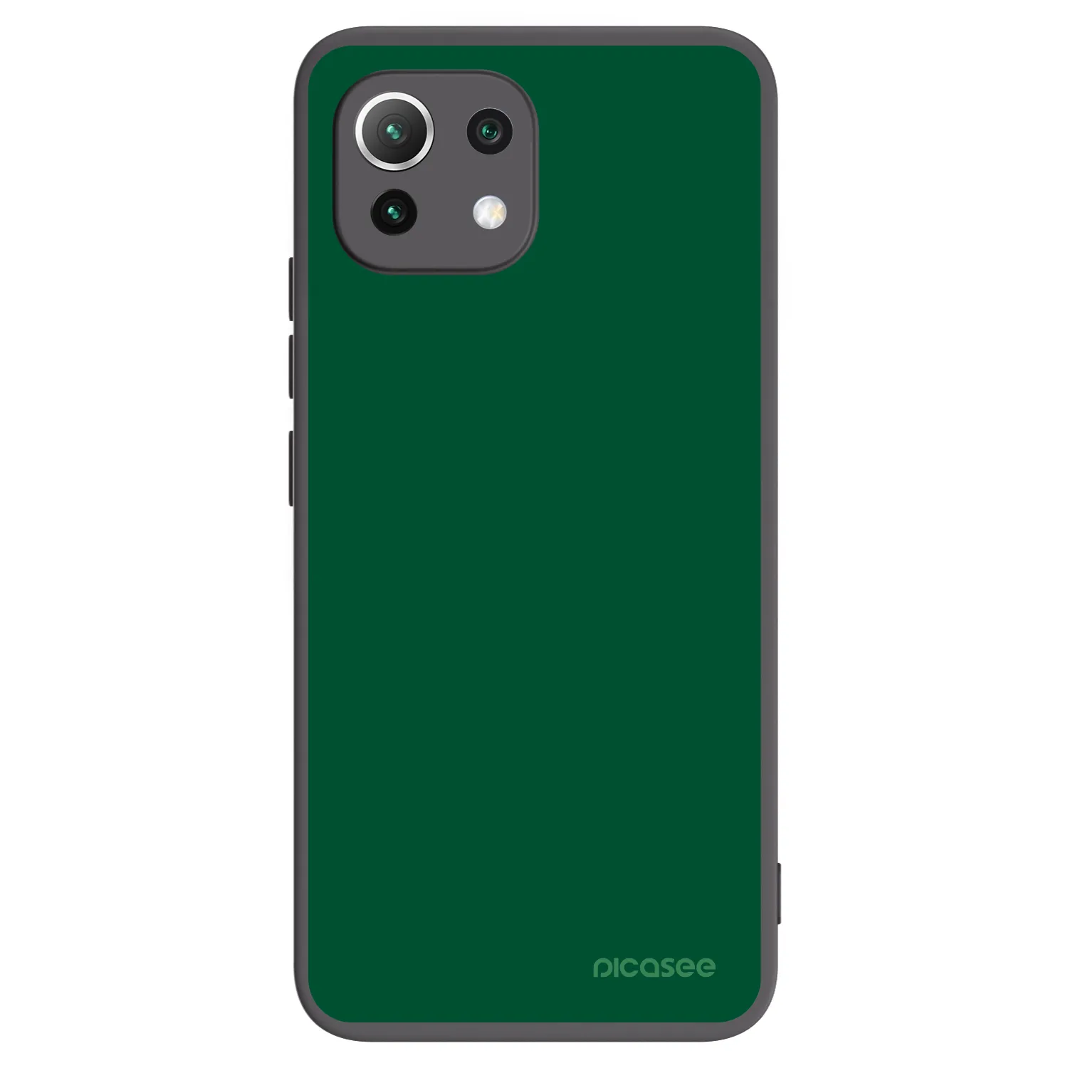 Picasee silikónový čierny obal pre Xiaomi 11 Lite 5G NE - Green Gleam