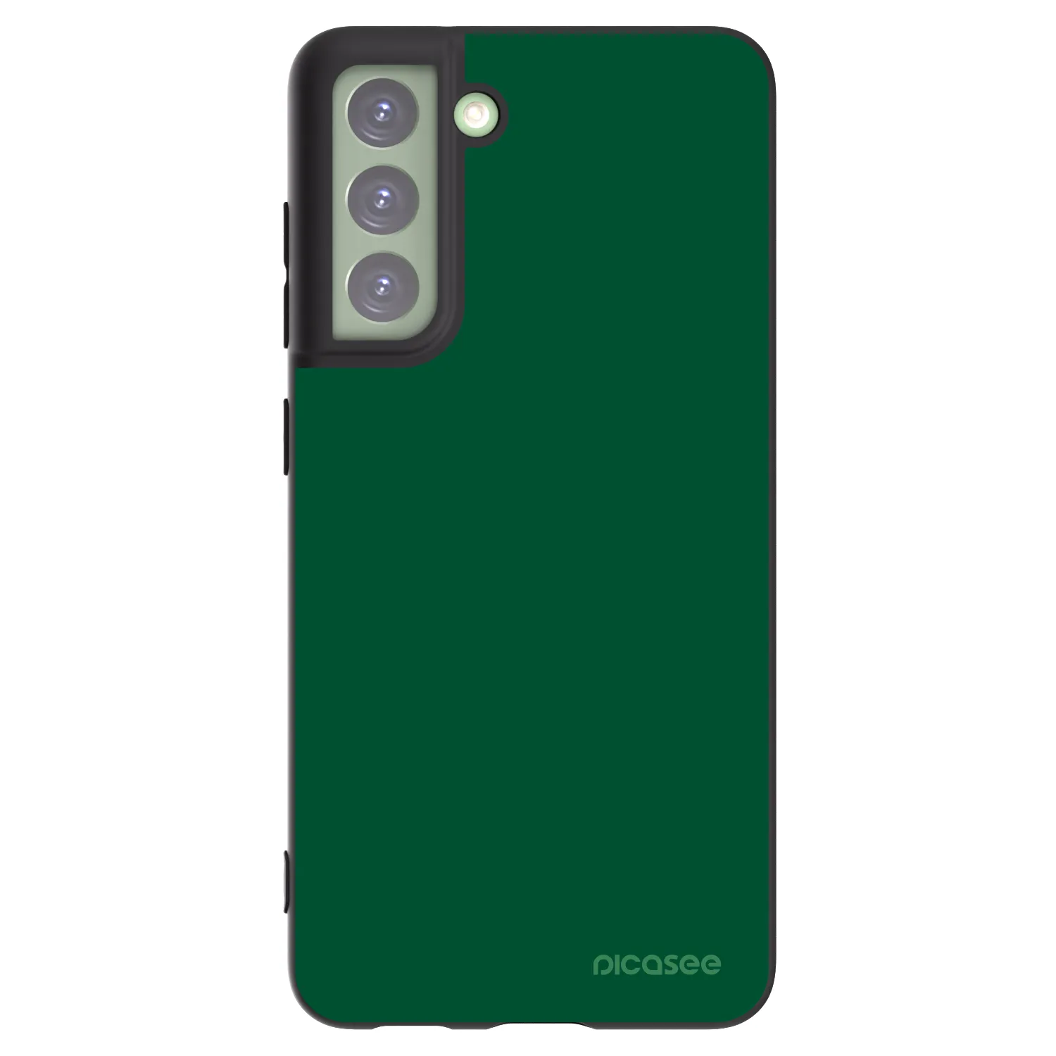 Picasee silikónový čierny obal pre Samsung Galaxy S21 FE 5G - Green Gleam