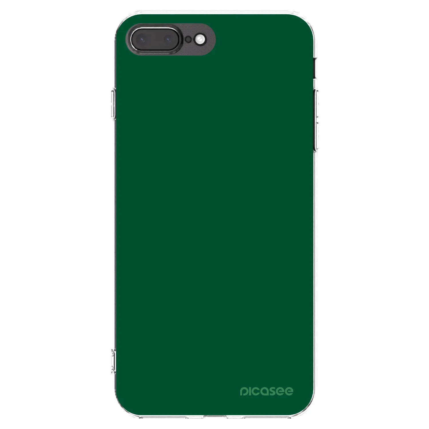 Picasee silikónový prehľadný obal pre Apple iPhone 7 Plus - Green Gleam