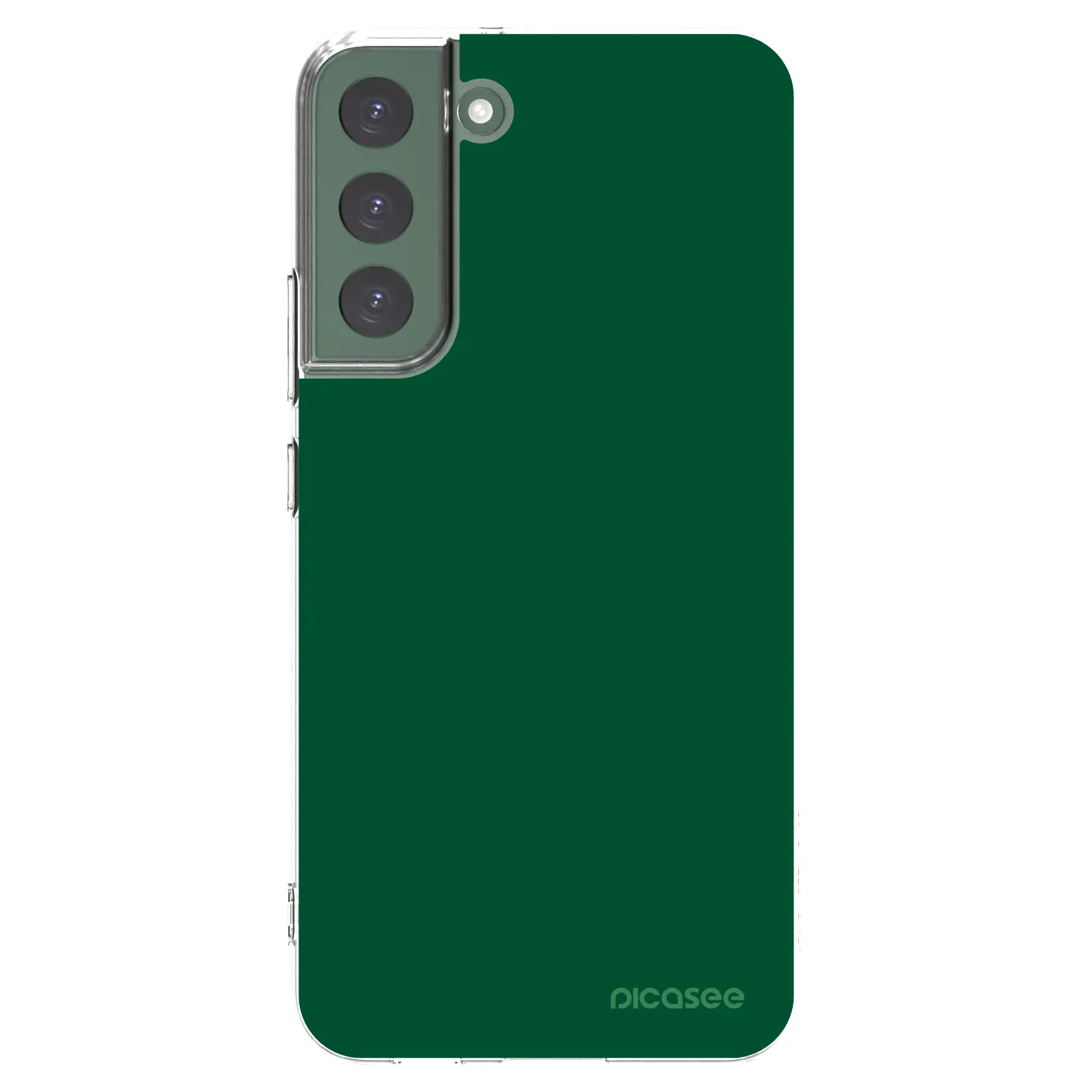 Picasee silikónový prehľadný obal pre Samsung Galaxy S22+ 5G - Green Gleam