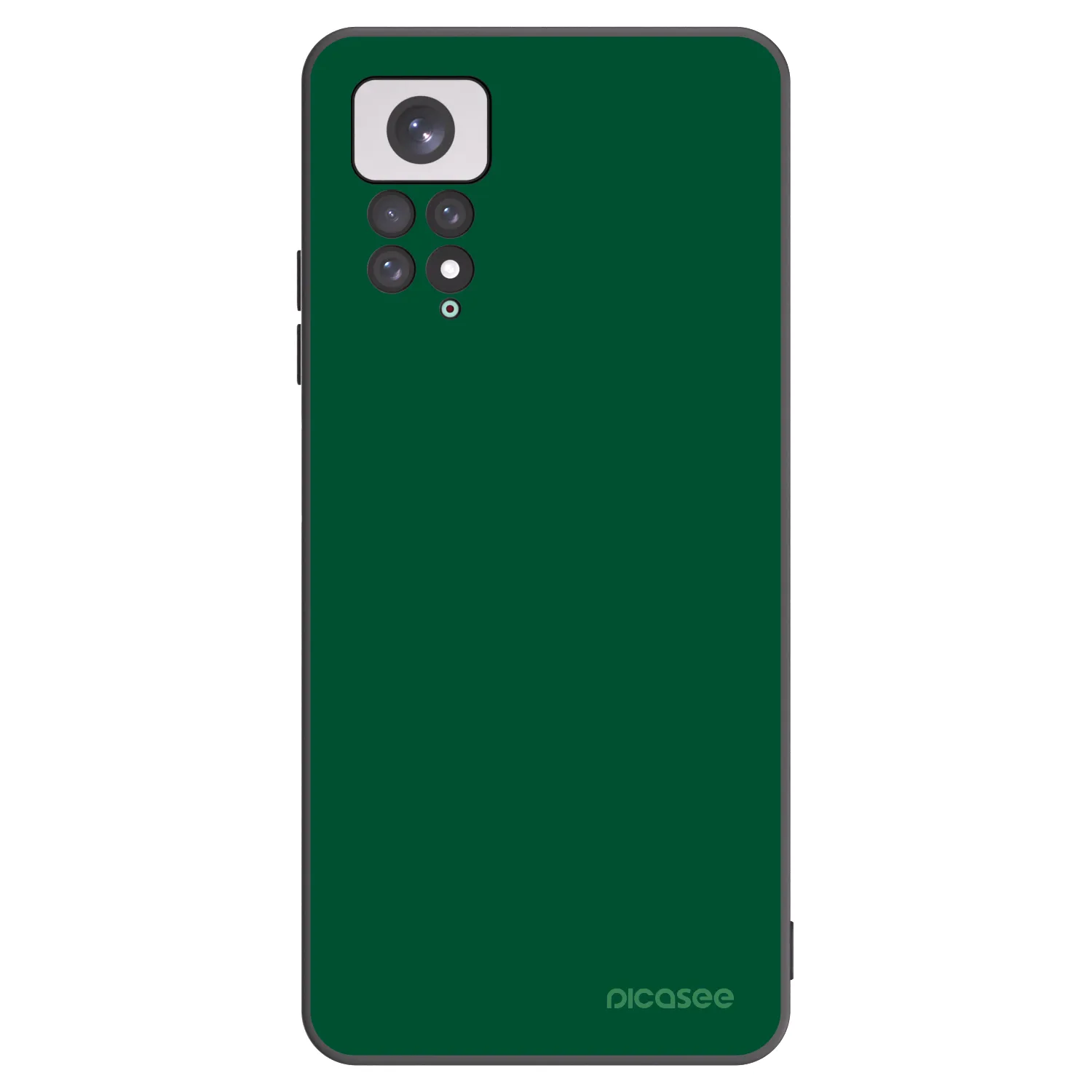 Picasee silikónový čierny obal pre Xiaomi Redmi Note 11 - Green Gleam