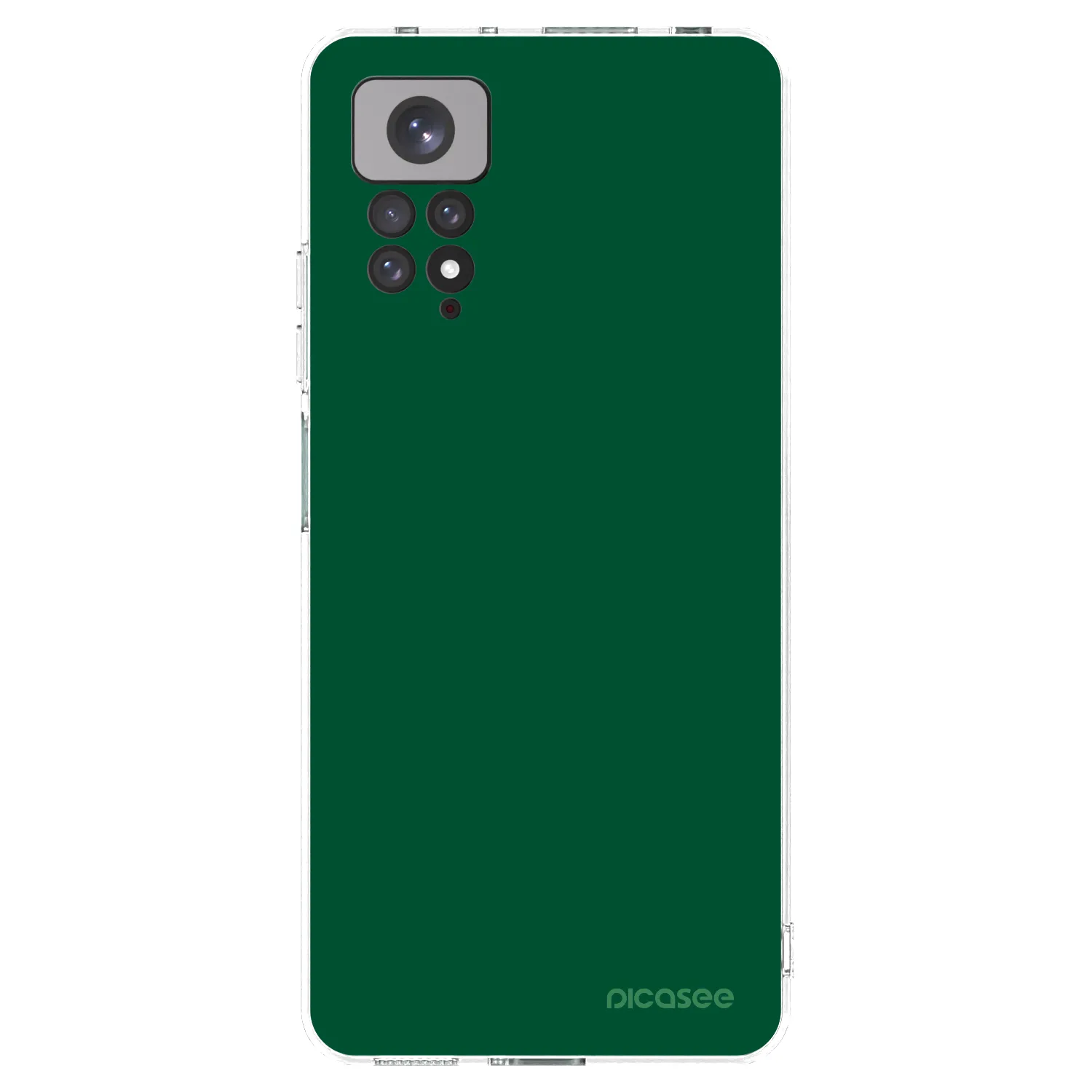 Picasee silikónový prehľadný obal pre Xiaomi Redmi Note 11S 4G - Green Gleam