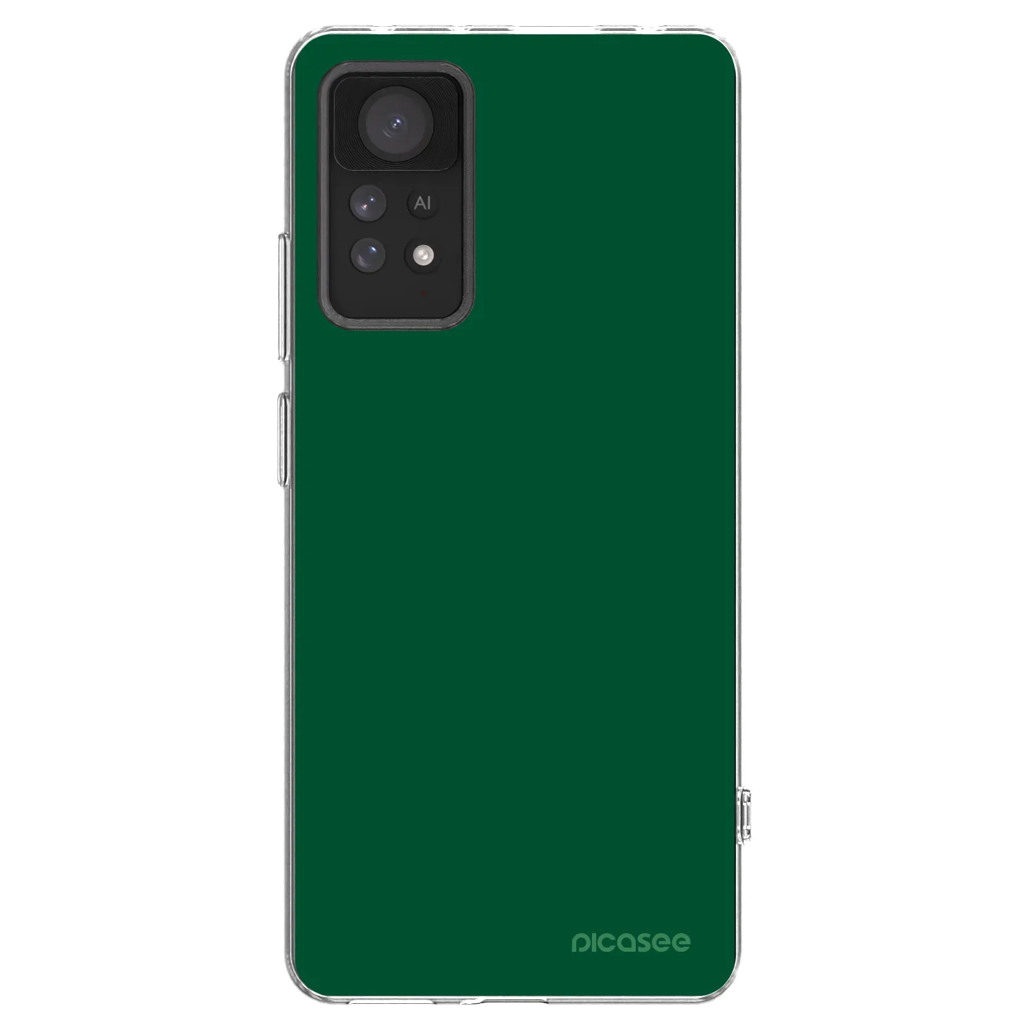 Picasee silikónový prehľadný obal pre Xiaomi Redmi Note 11 Pro 5G - Green Gleam