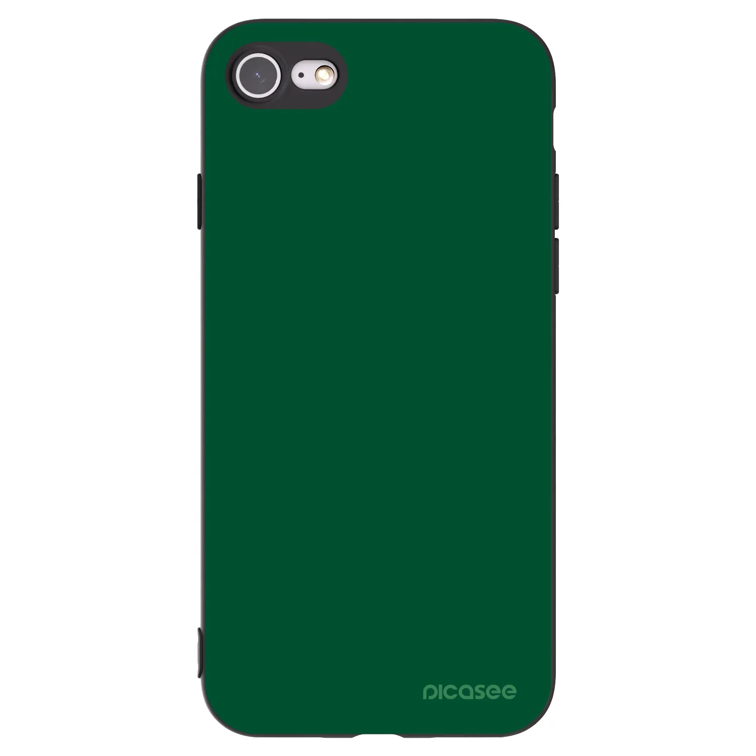 Picasee silikónový čierny obal pre Apple iPhone SE 2022 - Green Gleam