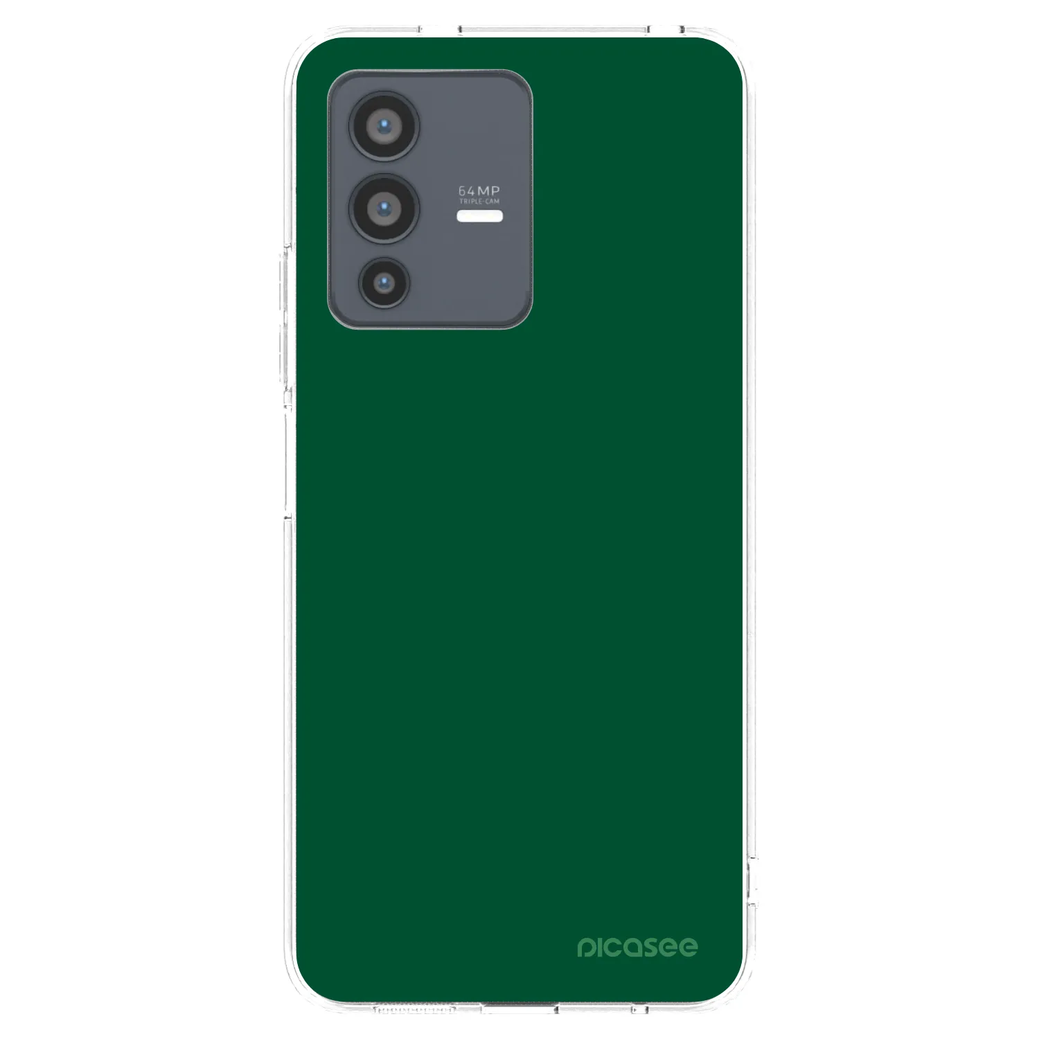 Picasee silikónový prehľadný obal pre Vivo V23 5G - Green Gleam