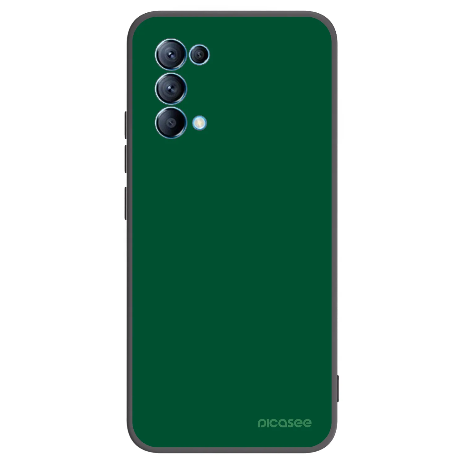 Picasee silikónový čierny obal pre OPPO A16s - Green Gleam