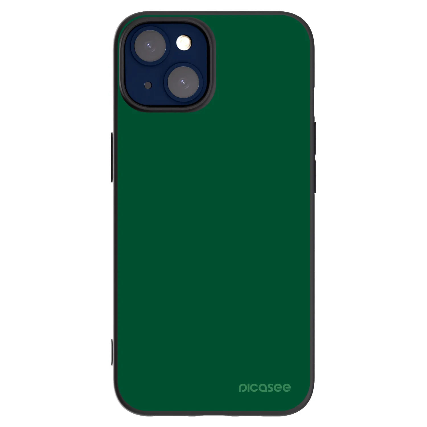 Silikónový čierny obal pre Apple iPhone 14 - Green Gleam